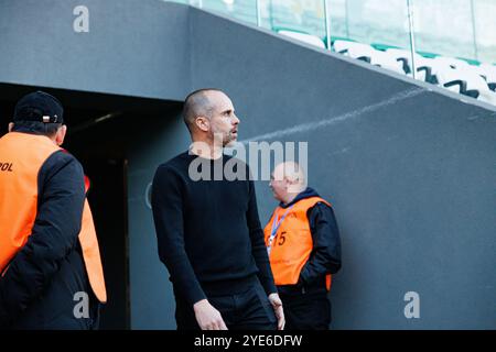 Radom, Pologne. 21 octobre 2024. Bruno Baltazar (Radomiak Radom) vu pendant le match PKO BP Ekstraklasa entre les équipes de Radomiak Radom et Puszcza Niepolomice au Stadion Miejski im. Braci Czachorow. (Photo de Maciej Rogowski/SOPA images/Sipa USA) crédit : Sipa USA/Alamy Live News Banque D'Images