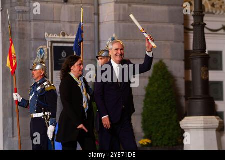 Oviedo, Espagne. 27 octobre 2024. Michael Ignatieff Prix Princesse des Asturies pour les sciences sociales. Les Prix Princesse des Asturies ont pris fin à Oviedo après deux semaines d’événements et la présence de la famille royale espagnole, le 27 octobre 2024, en Espagne. (Photo de Mercedes Menendez/Pacific Press/SIPA USA) crédit : SIPA USA/Alamy Live News Banque D'Images