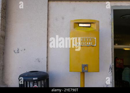 Boîte aux lettres de la Cité du Vatican à Rome, Cité du Vatican Banque D'Images