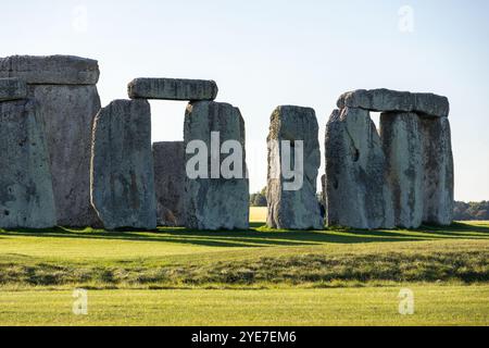 Monument de Stonehenge lors d'un après-midi en Angleterre Banque D'Images