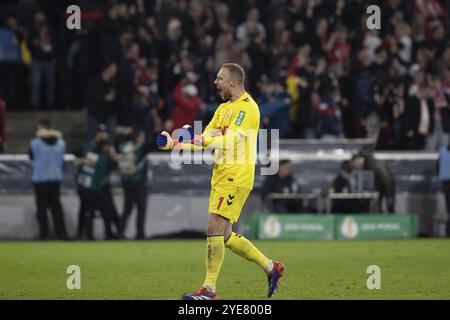 Marvin Schwaebe (1.FC Koeln, gardien de but, #1), DFB Pokal : 1.FC Koeln, Holstein Kiel le 29/10/2024 au RheinEnergieStadion de Cologne Allemagne . (DFL/ Banque D'Images