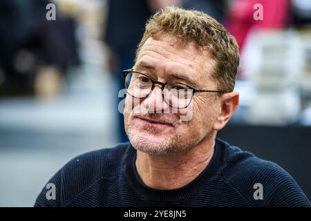 Salon Iris Noir de Bruxelles - salon spécialisé dans le roman noir et le Polar | Iris noir salon du livre et écrivains à Bruxelles Pix : Nicolas Lebel Banque D'Images