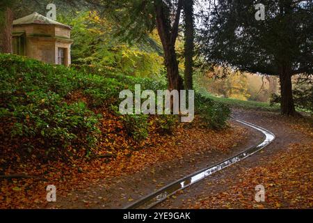 Rill d'eau à Rousham House and Gardens, Oxfordshire, Angleterre Banque D'Images