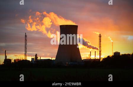 Centrale électrique de Saltend sur l'estuaire de Humber dans l'East Yorkshire centrale électrique de Saltend CCGT (Combined cycle Gas turbine) CHP (Combined Heat & Power) Powe Banque D'Images