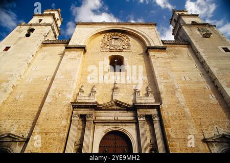 Cathédrale de Merida dans le Yucatan, Mexique ; Merida, Yucatan, Mexique Banque D'Images