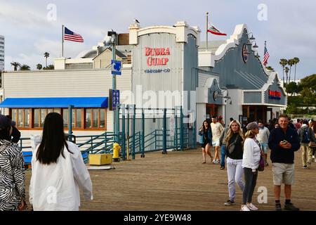 Bubba Gump Shrimp Company chaîne américaine de restaurants de fruits de mer sur Santa Monica Pier Californie États-Unis Banque D'Images