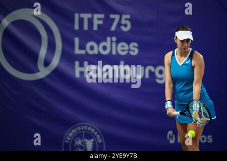 Hambourg, Allemagne. 30 octobre 2024. Tennis, tournoi ITF 75, premier tour, Bencic (Suisse) - Avdeyeva (Russie), Belinda Bencic en Suisse. Crédit : Gregor Fischer/dpa/Alamy Live News Banque D'Images