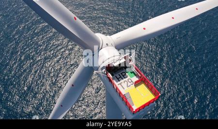 PARC ÉOLIEN HORNSEA L'une des éoliennes off-short de la société britannique en mer du Nord. Photo : Hornsea Banque D'Images