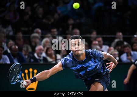 Paris, France, France. 30 octobre 2024. Giovanni MPETSHI PERRICARD de France lors de la troisième journée du tournoi de tennis Rolex Paris Masters 1000 à Accor Arena le 30 octobre 2024 à Paris. (Crédit image : © Matthieu Mirville/ZUMA Press Wire) USAGE ÉDITORIAL SEULEMENT! Non destiné à UN USAGE commercial ! Banque D'Images