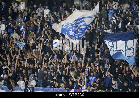 Empoli, Italie. 30 octobre 2024. Les supporters d'Empoli lors du match de football Serie A entre Empoli et Inter au stade &#x201c;Carlo Castellani - Computer Gross Arena&#x201d ; à Empoli (Fi), centre de l'Italie - mercredi 30 octobre 2024. Sport - Soccer (photo de Marco Bucco/la presse) crédit : LaPresse/Alamy Live News Banque D'Images