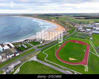 Vue aérienne de Fraserburgh Aberdeenshire par drone Banque D'Images