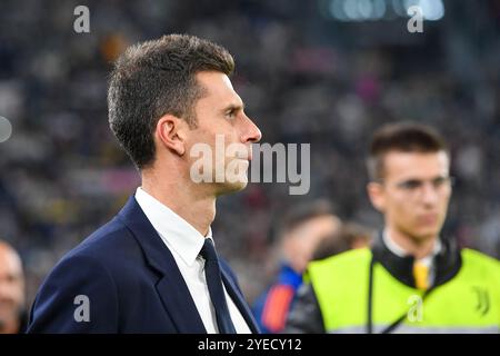 Torino, Italie. 30 octobre 2024. Thiago Motta, entraîneur-chef de la Juventus, lors du match de Serie A entre la Juventus et Parme au stade Allianz de Turin, Italie - mercredi 30 octobre 2024. Sport - Soccer . (Photo de Tano Pecoraro/Lapresse) crédit : LaPresse/Alamy Live News Banque D'Images