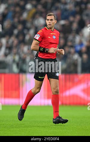 Torino, Italie. 30 octobre 2024. L'arbitre lors du match de football Serie A entre la Juventus et Parme au stade Allianz de Turin, Italie - mercredi 30 octobre 2024. Sport - Soccer . (Photo de Tano Pecoraro/Lapresse) crédit : LaPresse/Alamy Live News Banque D'Images