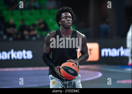 25 Kendrick Nunn de Panathinaikos AKTOR Athens joue lors de la sixième ronde Euroleague entre Panathinaikos AKTOR Athens et LDLC ASVEL Villeurbanne à OAKA Altion Arena le 30 octobre 2024, Athènes, Grèce. Banque D'Images