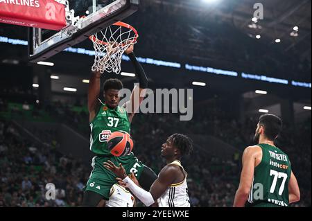 Athènes, Athènes, Grèce. 30 octobre 2024. 37 KOSTAS ANTETOKOUNMPO de Panathinaikos AKTOR Athens joue lors de l'Euroleague, Round 6 match entre Panathinaikos AKTOR Athens et LDLC ASVEL Villeurbanne à OAKA Altion Arena le 30 octobre 2024, Athènes, Grèce. (Crédit image : © Stefanos Kyriazis/ZUMA Press Wire) USAGE ÉDITORIAL SEULEMENT! Non destiné à UN USAGE commercial ! Banque D'Images