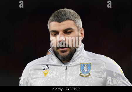 Londres, Royaume-Uni. 29 octobre 2024. Sheffield mercredi L'attaquant Callum Paterson (13) pendant le match Brentford FC contre Sheffield mercredi FC Carabao Cup Round of 16 au Gtech Community Stadium, Londres, Angleterre, Royaume-Uni le 29 octobre 2024 crédit : Every second Media/Alamy Live News Banque D'Images