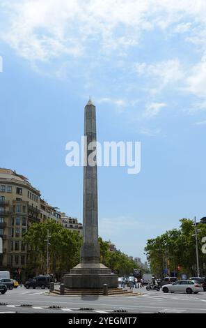 Plaça Cinc d'Oros à Barcelone, Espagne. Banque D'Images