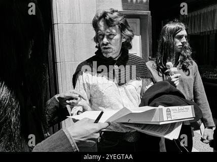 San Francisco, Californie : 1970 Beat Poet, romancier et compositeur Michael McClure. Banque D'Images