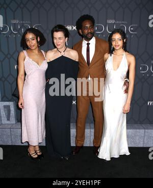 New York, États-Unis. 30 octobre 2024. Olivia Williams et Rhashan Stone assistent à la première mondiale de « Dune : Prophecy » de HBO au Jazz at Lincoln Center le 30 octobre 2024 à New York City, NY © Steven Bergman/AFF-USA. Crédit COM : AFF/Alamy Live News Banque D'Images