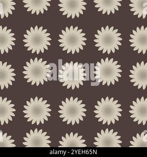 Élégant motif floral sans couture en vecteur. Illustration de Vecteur
