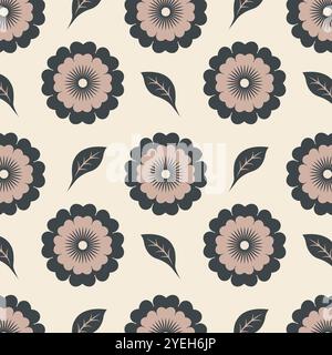 Élégant motif floral sans couture en vecteur. Illustration de Vecteur