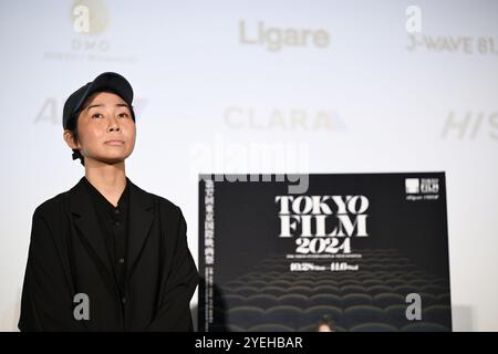 Kaori Oda, 30 octobre 2024 - le 37e Festival international du film de Tokyo. Conférence de presse pour le film 'Underground' à Tokyo, Japon, le 30 octobre 2024. (Photo de 2024 TIFF/AFLO) Banque D'Images