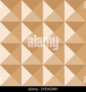 Motif abstrait sans couture avec des formes géométriques 3D répétitives Illustration de Vecteur