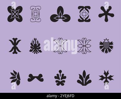 Jeu de logos pour Business Company et idées de logo. Illustration de Vecteur