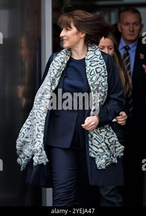 Londres, Royaume-Uni. 31 octobre 2024. La chancelière RACHEL REEVES est vue à Westminster après des tournées médiatiques. Hier, la chancelière a présenté au Parlement le premier budget travailliste en 14 ans. Crédit photo : Ben Cawthra/Sipa USA crédit : Sipa USA/Alamy Live News Banque D'Images