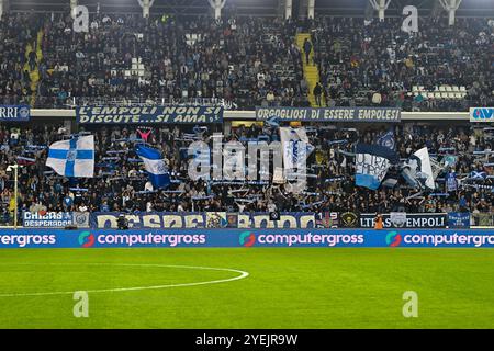 Empoli, Italie. 30 octobre 2024. Stade Carlo Castellani, Empoli, Italie - les supporters d'Empoli lors du match de football Serie A EniLive, Empoli vs Internazionale Milan, 30 octobre 2024 (photo par Roberto Ramaccia/Sipa USA) crédit : Sipa USA/Alamy Live News Banque D'Images