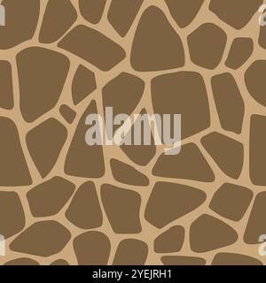 Motif vectoriel évolutif sans couture de peau de girafe Illustration de Vecteur