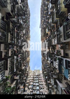 Le Monster building ( Yick Fat building ) à Quarry Bay, Hong Kong. Banque D'Images