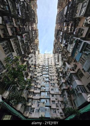 Le Monster building ( Yick Fat building ) à Quarry Bay, Hong Kong. Banque D'Images