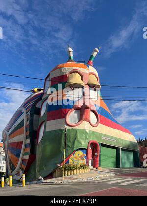 Escargot House Sofia Bulgarie. Drôle de maison résidentielle insolite bizarre à Sofia Bulgarie, Europe de l'est, Balkans, UE Banque D'Images