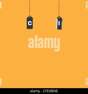 Bannière typographique pour Black Friday. Symbole de texte rouge et blanc minimaliste moderne du Black Friday avec offre de réduction. Modèle de conception pour Black Friday sal Illustration de Vecteur