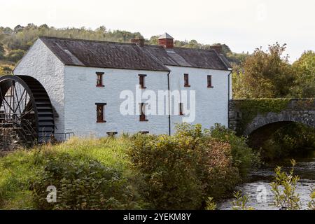 moulins à journaux moulins à maïs et à lin sur la rivière swilly, comté de donegal, république d'irlande Banque D'Images