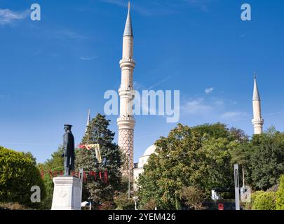 Mosquée Üç Şerefeli, une mosquée ottomane du XVe siècle à Edirne, en Turquie. Banque D'Images