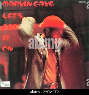 Marvin Gaye - Let's Get It on 1973 - couverture vinyle originale Banque D'Images