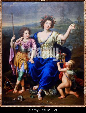 La marquise de Seignelay et deux de ses fils, 1691, Pierre Mignard (1612-1695), la National Gallery, Londres, ROYAUME-UNI Banque D'Images