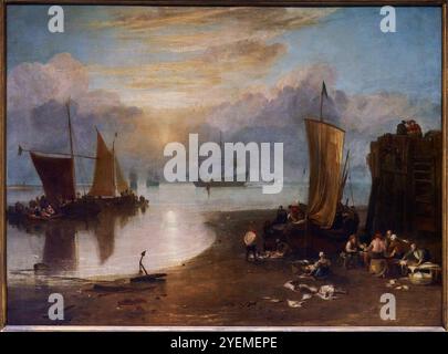 Sun Rising through Vapor, Before 1807, Joseph Mallord William Turner (1775-1851), The National Gallery, Londres, Royaume-Uni Banque D'Images