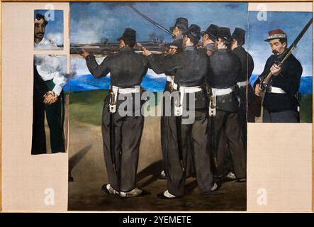 L'exécution de Maximilien, vers 1867-1868, Edouard Manet (1832-1883), The National Gallery, Londres, ROYAUME-UNI Banque D'Images