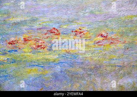 Détail, Nymphéas, après 1916, Claude Monet (1840-1926), Galerie nationale, Londres, Royaume-Uni Banque D'Images