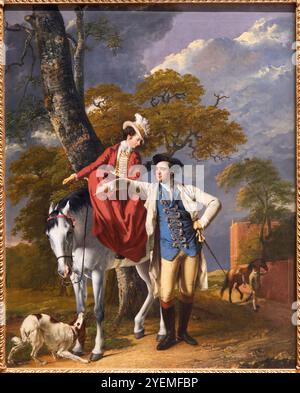 M. et Mme Thomas Coltman, vers 1770-1772, Joseph Wright de Derby (1734-1797), The National Gallery, Londres, Royaume-Uni Banque D'Images