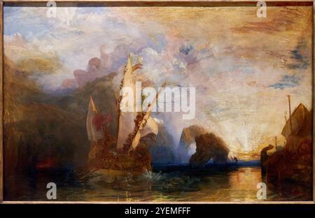 Ulysse deriding Polyphemus-Homer's Odyssey, 1829, Joseph Mallord William Turner (1775-1851), The National Gallery, Londres, Royaume-Uni Banque D'Images