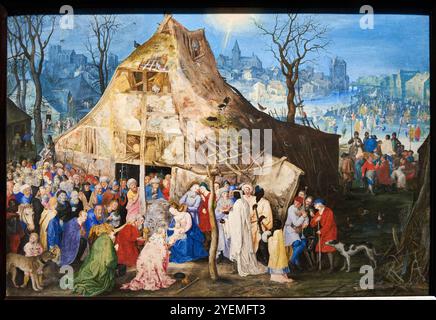 The Adoration of the Rois, 1598, Jan Brueghel l'ancien (1568-1625), The National Gallery, Londres, Royaume-Uni Banque D'Images