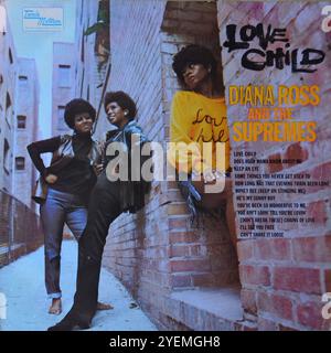 Diana Ross et les Supremes - Love Child - couverture vinyle originale Banque D'Images