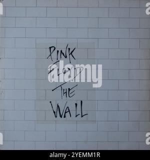 Pink Floyd - The Wall - couverture en vinyle originale Banque D'Images