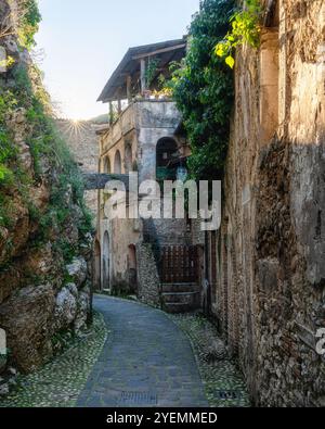 Le beau village de Rocchette, près de Torri à Sabina, dans la province de Rieti, Latium, Italie. Banque D'Images