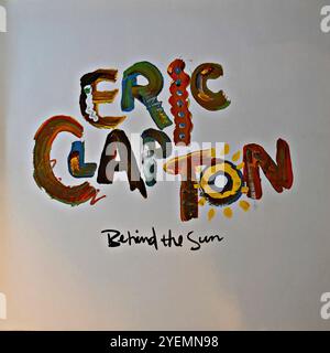 Eric Clapton - Behind the Sun - couverture vinyle originale Banque D'Images