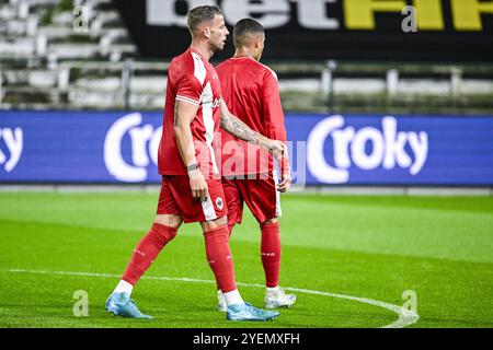 Deurne, Belgique. 31 octobre 2024. Toby Alderweireld d'Anvers photographié avant un match de football entre le club JPL Royal Antwerp et le club de deuxième division KMSK Deinze, jeudi 31 octobre 2024 à Deurne, dans le round 1 de 16 de la coupe belge de football 'Croky Cup'. BELGA PHOTO TOM GOYVAERTS crédit : Belga News Agency/Alamy Live News Banque D'Images